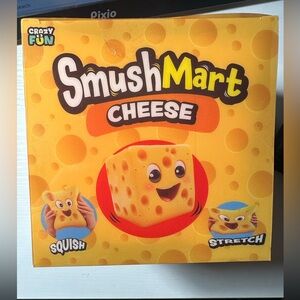 Smush Mart Squeezy Cheese squishy NWT Rare